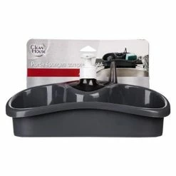 Offres 🥰 Five Simply smart Distributeur de Savon & Porte Éponge "Spon" 25cm Gris ❤️ -Métal Soldes 3560239383789 3