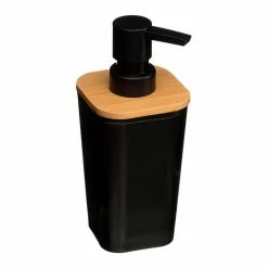 Tout neuf ✔️ Five Simply smart Distributeur de savon de bain bambou-noir collection 'natureo' 😀 -Métal Soldes 3560239661016 1