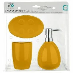 Remise 🥰 Five Simply smart Set de 3 Accessoires Salle de Bain "Sun" Blanc 👏 -Métal Soldes 3560239663553 5