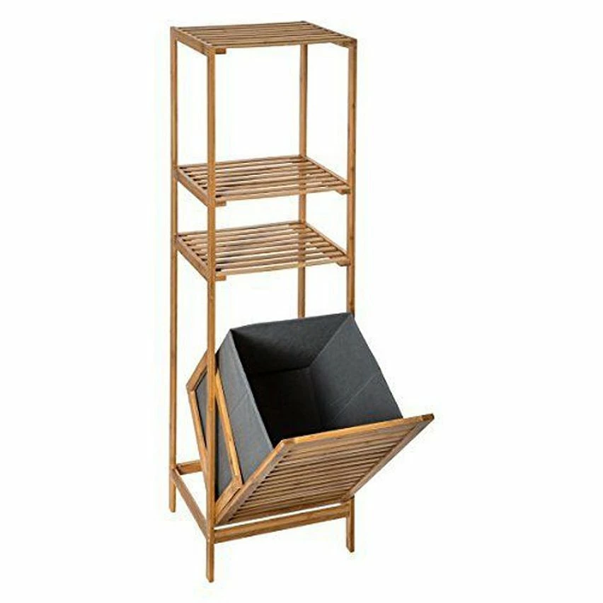 Budget 💯 5Five Colonne salle bain Varia naturel panier linge bambou - Bambou 💯 1 Budget 💯 5Five Colonne salle bain Varia naturel panier linge bambou - Bambou 💯