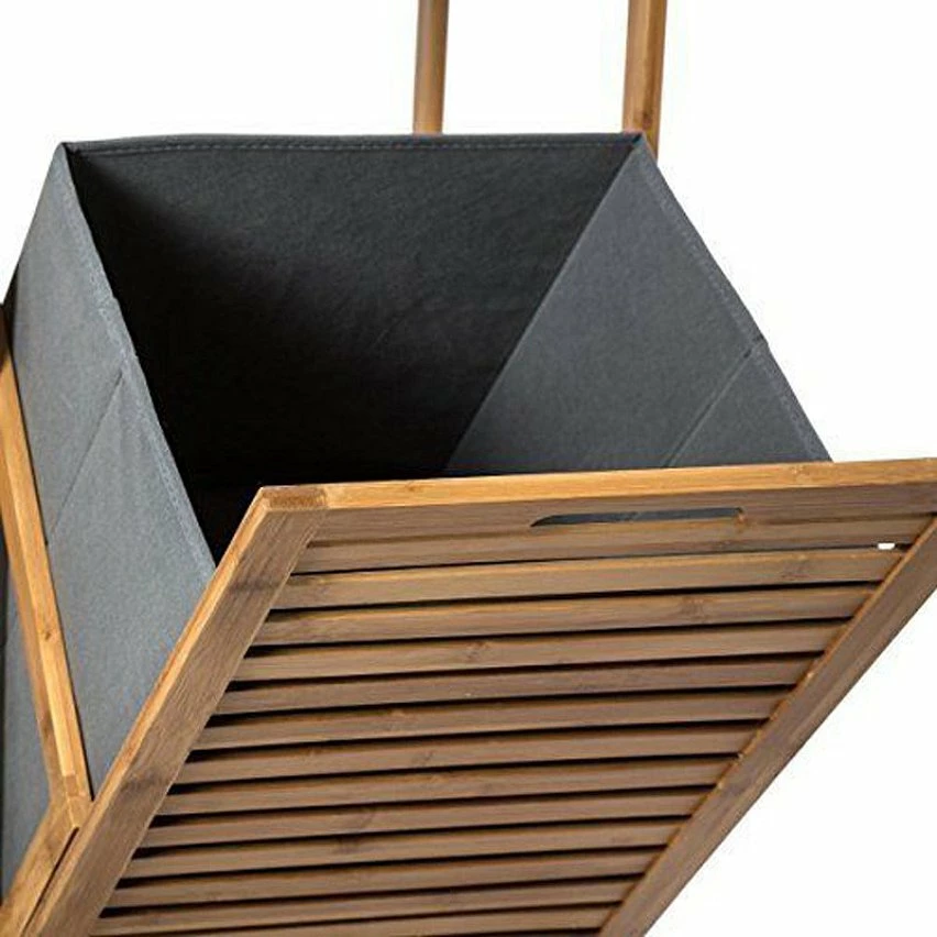 Budget 💯 5Five Colonne salle bain Varia naturel panier linge bambou - Bambou 💯 3 Budget 💯 5Five Colonne salle bain Varia naturel panier linge bambou - Bambou 💯 – Image 3