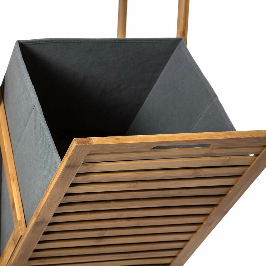 Budget 💯 5Five Colonne salle bain Varia naturel panier linge bambou - Bambou 💯 4 Budget 💯 5Five Colonne salle bain Varia naturel panier linge bambou - Bambou 💯 – Image 4