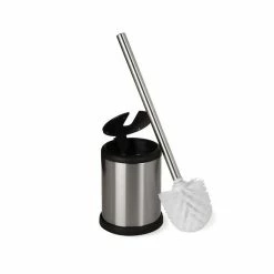 Nouveau 😍 Five Simply smart Brosse WC à Clapet "Stan" 39cm Gris 😀 -Métal Soldes 3560239681908 2