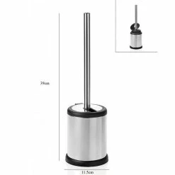 Nouveau 😍 Five Simply smart Brosse WC à Clapet "Stan" 39cm Gris 😀 -Métal Soldes 3560239681908 3