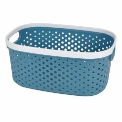 Top 10 ✨ Paris prix Panière à Linge "Ajourée" 3,5L Bleu Paon 🔥