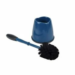 Grosses soldes 🎁 Paris prix Brosse WC "Bicolore" Anthracite & Bleu Paon 👏