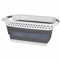 Le moins cher 🤩 Paris prix Panier à Linge "Rétractable" 37L Anthracite 😀