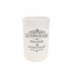 Coupon 👍 Paris prix Gobelet Salle de Bain "Vintage" 11cm Blanc 🤩