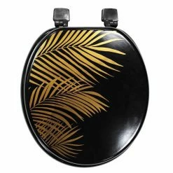 Remise 🔥 Paris prix Abattant WC Imprimé "Orbella" 47cm Noir 🎁