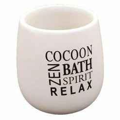 Nouveau 👍 Paris prix Gobelet de Salle de Bain "Tikal" 9cm Blanc 🛒