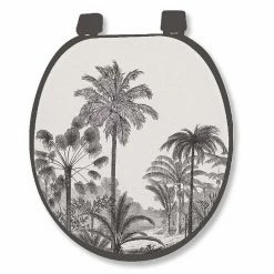 Tout neuf 🌟 Paris prix Abattant WC Imprimé "Cocoty" 47cm Noir ❤️