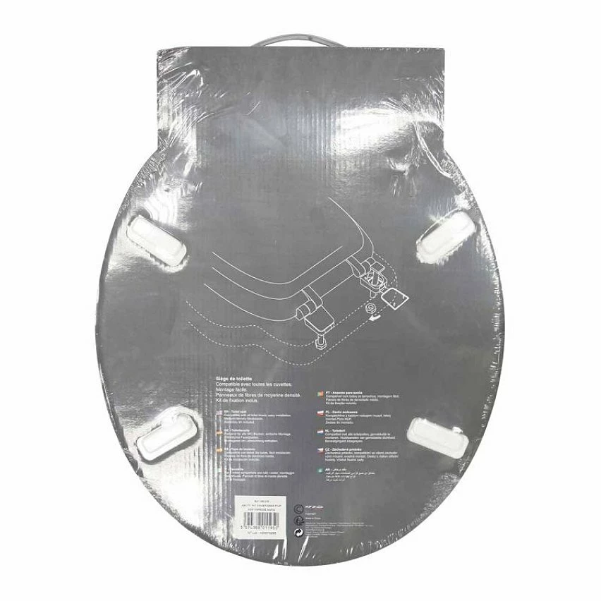 Coupon 🧨 Paris prix Abattant WC Imprimé "Safia" 47cm Multicolore 🤩 3 Coupon 🧨 Paris prix Abattant WC Imprimé "Safia" 47cm Multicolore 🤩 – Image 3