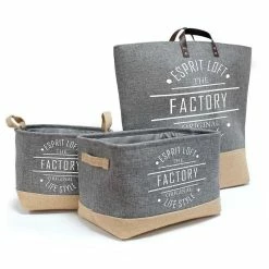 Meilleur prix 🥰 Douceur d'Intérieur Paniere 34x24xHt 22 cm et Jute Life Style 🎁 -Métal Soldes 3574388012612 5 1