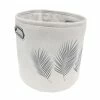 Acheter 👏 Paris prix Panier de Rangement Imprimé "Orbella" 30cm Blanc & Argent 👍