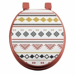 Budget 🥰 Paris prix Abattant WC Imprimé "Esteban" 47cm Terracotta 🛒