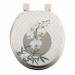 Vente flash 🌟 Paris prix Abattant WC Imprimé "Azia" 47cm Naturel ⭐