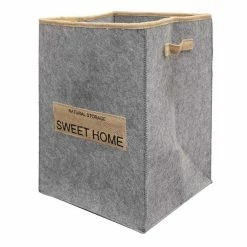 Tout neuf 🤩 Paris prix Panier à Linge en Feutrine "Sweet Line" 45cm Gris 🔔