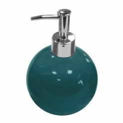 Promo 😉 Paris prix Distributeur de Savon "Bullea" 16cm Bleu Émeraude ⌛