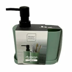 Acheter 🤩 Paris prix Set de 3 Accessoires Salle de Bain "Vita" 19cm Sauge 🥰 -Métal Soldes 3574388018249 3