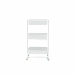 Sortie ✔️ Alo Desserte 3 plateaux à roulettes 43x35x79 cm noir - TRAWL ❤️ -Métal Soldes 3605095462657 2