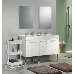 Sortie ✔️ Alo Desserte 3 plateaux à roulettes 43x35x79 cm noir - TRAWL ❤️ -Métal Soldes 3605095462657 6