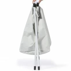 Meilleure affaire 👏 IDMARKET Panier à linge pliable 3 compartiments gris ✔️ -Métal Soldes 3662897020782 5