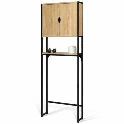 Tout neuf ✔️ IDMARKET Meuble étagère dessus WC placard DETROIT design industriel 😀