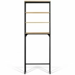 Grosses soldes ✨ IDMARKET Meuble étagère dessus WC 4 étagères DETROIT design industriel 🤩 -Métal Soldes 3662897029051 4