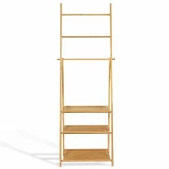 Bon marché 👏 IDMARKET Porte-serviettes bambou LANA 3 étagères 🤩 -Métal Soldes 3662897030132 4