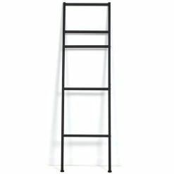 Nouveau 🥰 IDMARKET Porte-serviettes échelle 5 niveaux DALLAS métal noir design industriel 🔔 -Métal Soldes 3662897059256 3