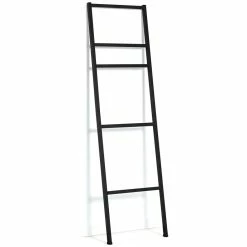 Nouveau 🥰 IDMARKET Porte-serviettes échelle 5 niveaux DALLAS métal noir design industriel 🔔 -Métal Soldes 3662897059256 5