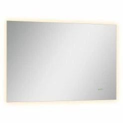 Vente flash 👍 Kleankin Miroir salle de bain lumineux LED 42 W - dim. 90L x 3l x 60H cm - fonction anti-buée, interrupteur tactile, luminosité réglable - alu. verre 🎉