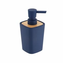 Promo 🎁 Tendance Distributeur à Savon ou lotion Vert sauge et Bambou 380 ml 😍 -Métal Soldes 3664323139167 1