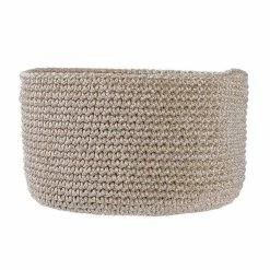 Vente flash 🎁 Paris prix Lot de 4 Paniers de Rangement "Tricot" 18cm Naturel 👏 -Métal Soldes 3664944045885 7