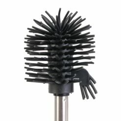 De gros 🔔 Paris prix Brosse WC "Caoutchouc" 41cm Gris 🌟 -Métal Soldes 3664944122418 6