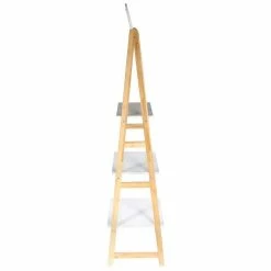 Budget 🧨 The Home Deco Factory Etagère en bambou avec miroir Copenhague ⌛ -Métal Soldes 3664944183358 3