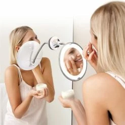Top 10 🔔 Cosmetic Club Miroir lumineux flexible grossissant Beauty 🎉 -Métal Soldes 3664944214991 4