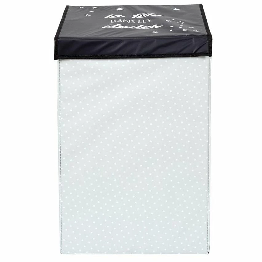 Bon marché ✨ Paris prix Panier à Linge Pliable "Garçon" 58cm Noir & Blanc 🔔 2 Bon marché ✨ Paris prix Panier à Linge Pliable "Garçon" 58cm Noir & Blanc 🔔 – Image 2