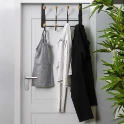 Nouveau ❤️ Paris prix Patère à Suspendre "Porte-Manteaux" 29cm Noir 🔥 -Métal Soldes 3664944333937 3