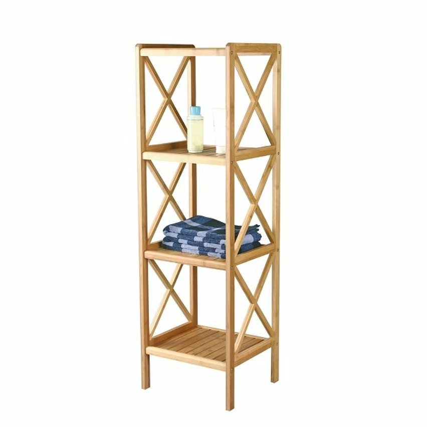 Acheter 💯 MSV Etagère Meuble de rangement 4 Niveaux en Bambou ✔️ 1 Acheter 💯 MSV Etagère Meuble de rangement 4 Niveaux en Bambou ✔️