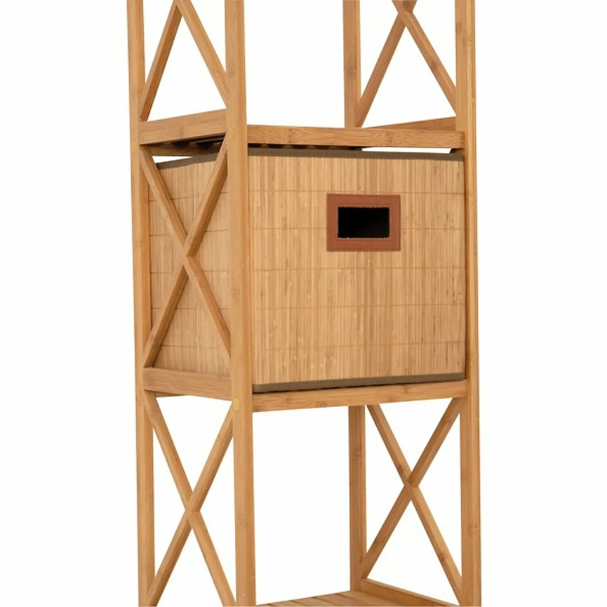 Acheter 💯 MSV Etagère Meuble de rangement 4 Niveaux en Bambou ✔️ 4 Acheter 💯 MSV Etagère Meuble de rangement 4 Niveaux en Bambou ✔️ – Image 4