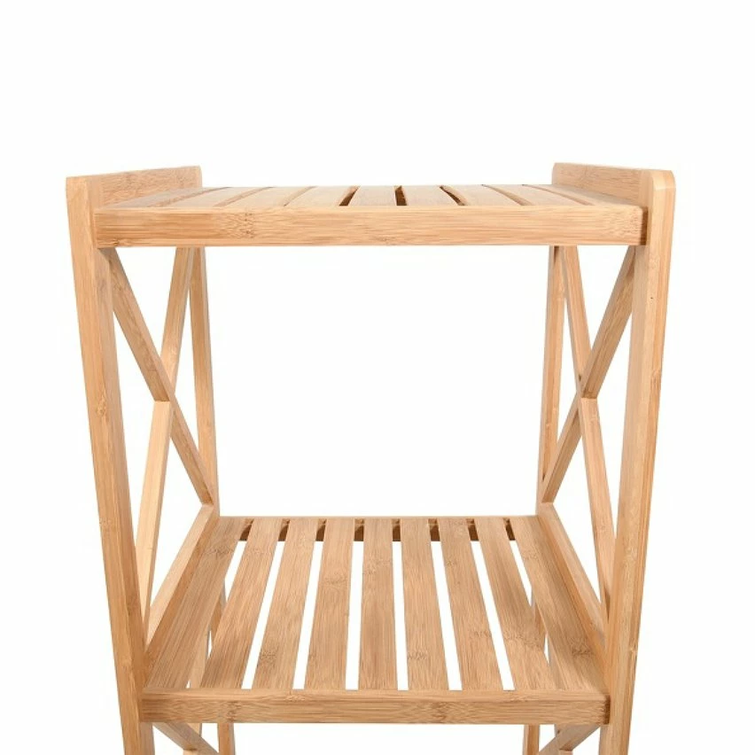 Acheter 💯 MSV Etagère Meuble de rangement 4 Niveaux en Bambou ✔️ 2 Acheter 💯 MSV Etagère Meuble de rangement 4 Niveaux en Bambou ✔️ – Image 2