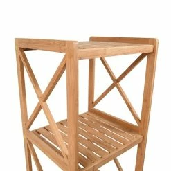 Acheter 💯 MSV Etagère Meuble de rangement 4 Niveaux en Bambou ✔️ 6 Acheter 💯 MSV Etagère Meuble de rangement 4 Niveaux en Bambou ✔️ -Métal Soldes 3700281406252 3 1