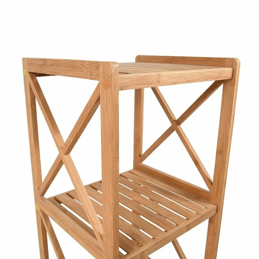 Acheter 💯 MSV Etagère Meuble de rangement 4 Niveaux en Bambou ✔️ 3 Acheter 💯 MSV Etagère Meuble de rangement 4 Niveaux en Bambou ✔️ – Image 3