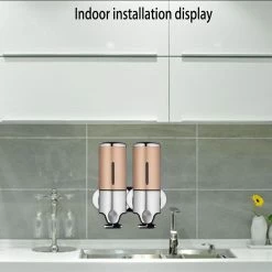 Promo 🥰 Distributeur Savon Liquide Acier Inoxydable Poussoir Double Réservoir 50Cl Doré YONIS ✔️ 9 Promo 🥰 Distributeur Savon Liquide Acier Inoxydable Poussoir Double Réservoir 50Cl Doré YONIS ✔️ -Métal Soldes 3700666594420 4