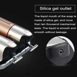 De gros 👏 Distributeur Savon Liquide Inoxydable Poussoir Double Réservoir 50Cl Transparent YONIS 🎉 -Métal Soldes 3700666594437 5 1