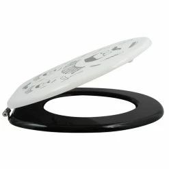 De gros 👏 MSV Abattant WC MDF BARBER Gris & Noir- Charnières Inox 😀 6 De gros 👏 MSV Abattant WC MDF BARBER Gris & Noir- Charnières Inox 😀 -Métal Soldes 3700703901686 3