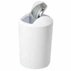 Bon marché 🥰 MSV ensemble 6 accessoires de salle de bain PP HANNAH Blanc 🥰 -Métal Soldes 3700703919704 4