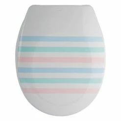 Meilleure affaire ⭐ MSV Abattant WC Thermo Dur SEAUVILLE Pastel - Charnières PS 😍