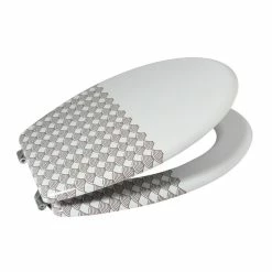 Budget ✔️ MSV Abattant Wc MDF BENTO - Charnières Inox ❤️ -Métal Soldes 3700703934011 3